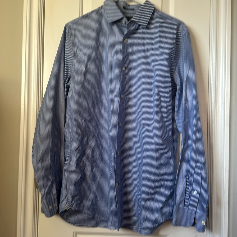 Banana Republic Men’s Button-Up Dress Shirt with Supima Cotton Size M